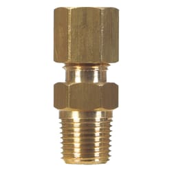 JMF Company 3/8 in. Compression X 1/4 in. D Male Brass Connector