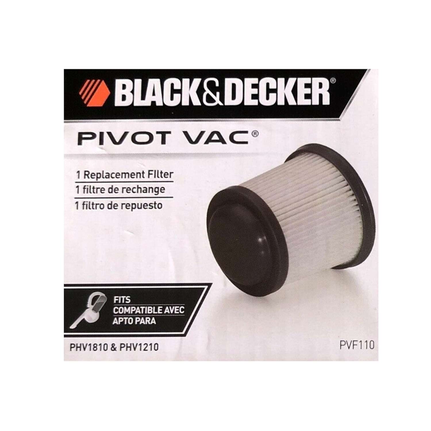Black+Decker Pivot Vac Vacuum Filter For Filter 1 pk Ace Hardware