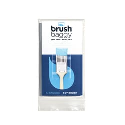 BrushBaggy 2.75 in. W X 6.75 in. L Clear Polypropylene Paint Brush Baggy