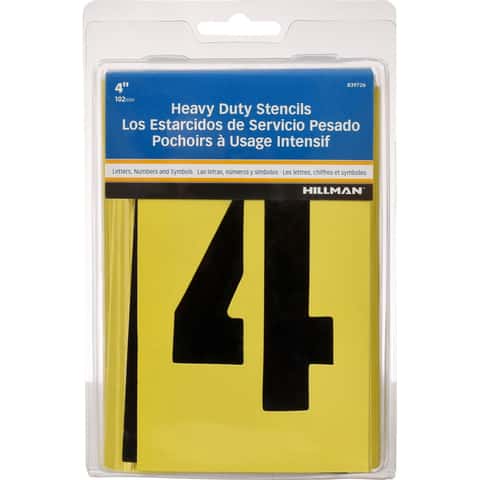 Hello Hobby 3 inch Letter & Number Stencil (48 Pieces)