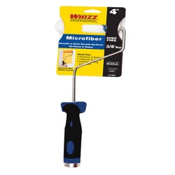 Whizz Microfiber 4 in. W Mini Paint Roller Cover and Frame Threaded End