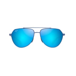 Maui Jim Waiwai Men's Matte Trans Blue Frame Blue Hawaii Lens Polarized Sunglasses