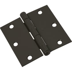 National Hardware 3-1/2 in. L Oil Rubbed Bronze Door Hinge 1 pk