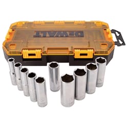 DeWalt 1/2 in. drive SAE 6 Point Deep Socket Set 10 pc