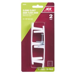 Ace White Plastic Door Guide 1 pc