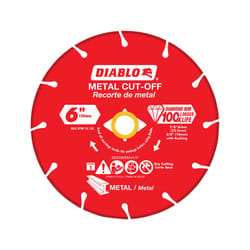 Diablo 6 in. D X 7/8 in. Diamond Metal Cut-Off Wheel