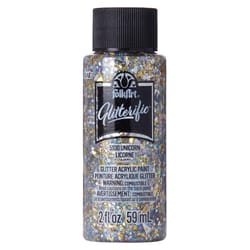 FolkArt Glitterific Glitter Unicorn Craft Paint Exterior and Interior 2 oz