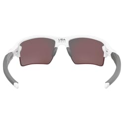 Oakley Flak Unisex White Frame Blue Lens Sunglasses