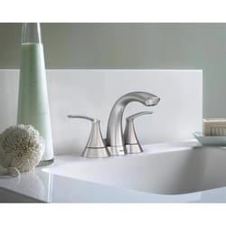 Moen Darcy Brushed Nickel Contemporary Bathroom Faucet 4 in.