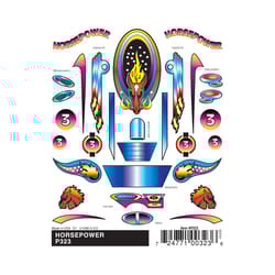 PineCar Stick On Decals Multicolored