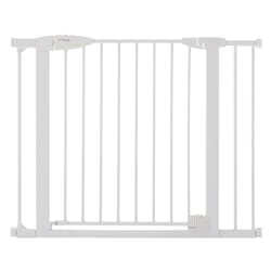 North States Toddleroo White 30 in. H X 29.75-40.5 in. W Metal Auto-Close Gate