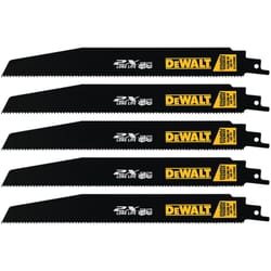 DeWalt 9 in. Bi-Metal Reciprocating Saw Blade 10 TPI 5 pk