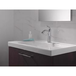Delta Geist Chrome Single-Handle Bathroom Sink Faucet 4 in.