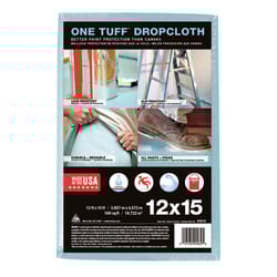 Trimaco One Tuff 12 ft. W X 15 ft. L Professional Grade Canvas Drop Cloth 1 pk