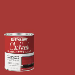 Rust-Oleum Chalked Ultra Matte Farmhouse Red Water-Based Acrylic Chalk Paint 30 oz