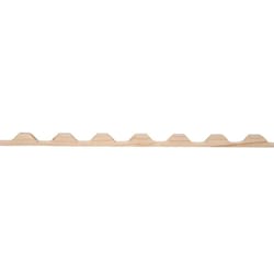 Tuftex 1 in. W X 72 in. L Wood Horizontal Closure Strips Brown