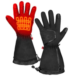 ActionHeat Men's Fleece Cold Weather Gloves Black S/M 1 pk