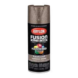 Krylon Fusion All-In-One Hammered Brown Paint+Primer Spray Paint 12 oz