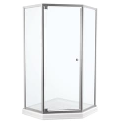 Delta 67-1/2 in. H X 26 in. W Chrome Clear Framed Shower Door
