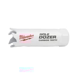 Milwaukee Hole Dozer 7/8 in. Carbide Tipped 2-1/8 in. L X 1/4 in. D Hole Saw