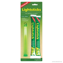 Coghlan's Green Lightsticks 8 in. H 2 pc