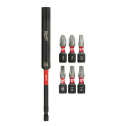 Milwaukee Shockwave Assorted 6 in. L Magnetic Drive Guide and Bit Set Alloy Steel 7 pc