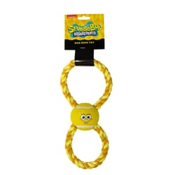 Buckle-Down Nickelodeon Multicolored Nylon SpongeBob SquarePants Tennis Ball Tug Toys 1 pk