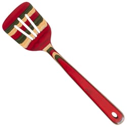 Totally Bamboo Baltique Multicolored Birch Wood Slotted Spatula