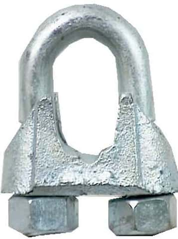 Campbell Wire Rope Clip, Galvanized Steel, 3/16