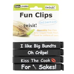 Linden Sweden Twixit Black Polypropylene Fun Clips Set