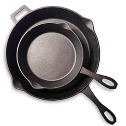 Bayou Classic Cast Iron Grilling Skillet 2 pc