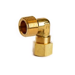 ATC 3/8 in. Compression X 3/8 in. D MPT Brass 90 Degree Elbow