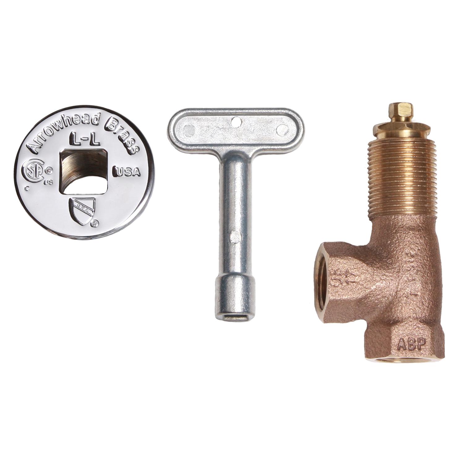 Arrowhead Brass 1/2 in. Brass Angle Log Lighter Valve Kit Sansujyuku sansujyuku.com