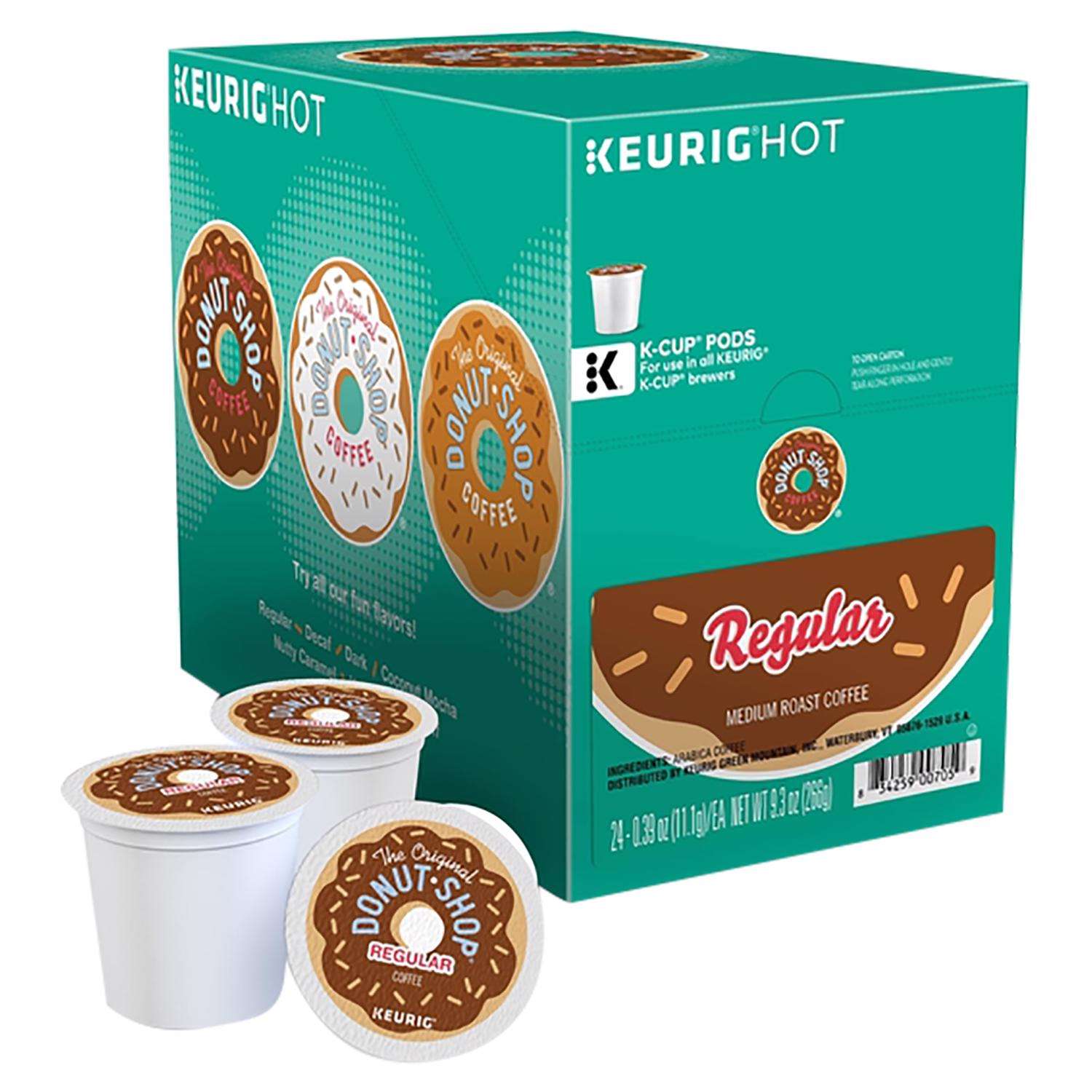 Keurig The Original Donut Shop Medium Roast Regular Coffee KCups 24 pk