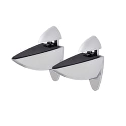 Dolle Ara 4.5 in. H X 1.8 in. W X 4.1 in. D Silver Metal Shelf Clips