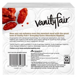 Vanity Fair Napkins 80 sheet 2 ply 80 pk