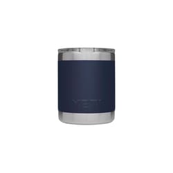 YETI Rambler 10 oz Navy BPA Free Lowball Tumbler with MagSlider Lid