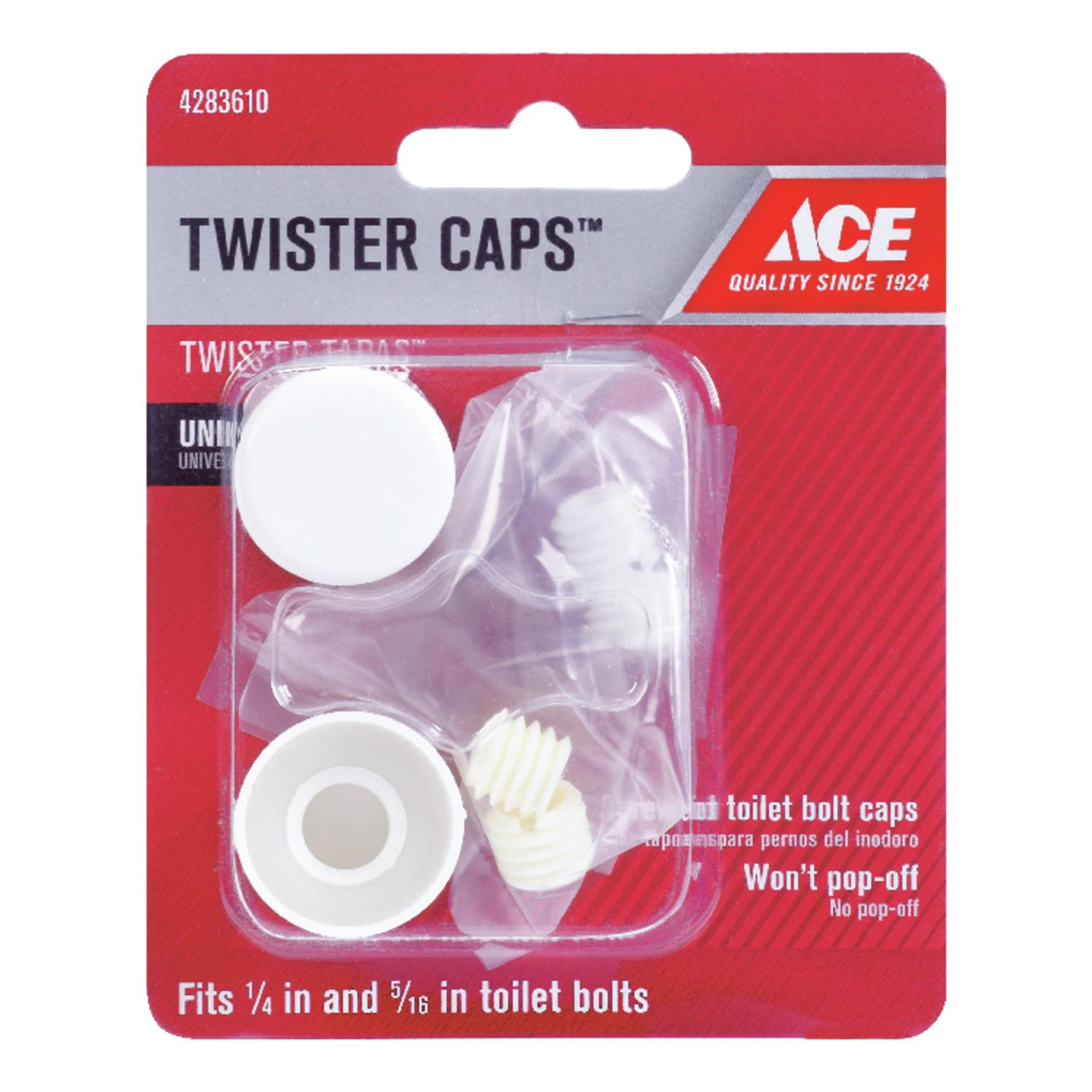 A0088877 Ace Toilet Bolt Caps White Plastic sku A0088877