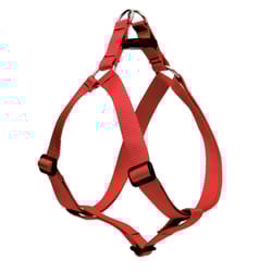 LupinePet Basic Solids Red Red Nylon Dog Harness