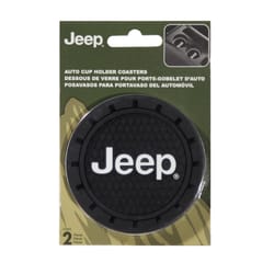 Plasticolor Jeep Black Coaster 2 pk