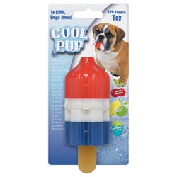 Boss Pet Cool Pup Multicolored TPR Rocket Pop Dog Toy Mini 1 pk