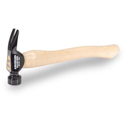 Vaughan Dalluge 16 oz Smooth Face Trim Hammer 14 in. Hickory Handle