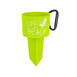 Geckobrands Green Plastic 8 in. H Beverage Holder Stake