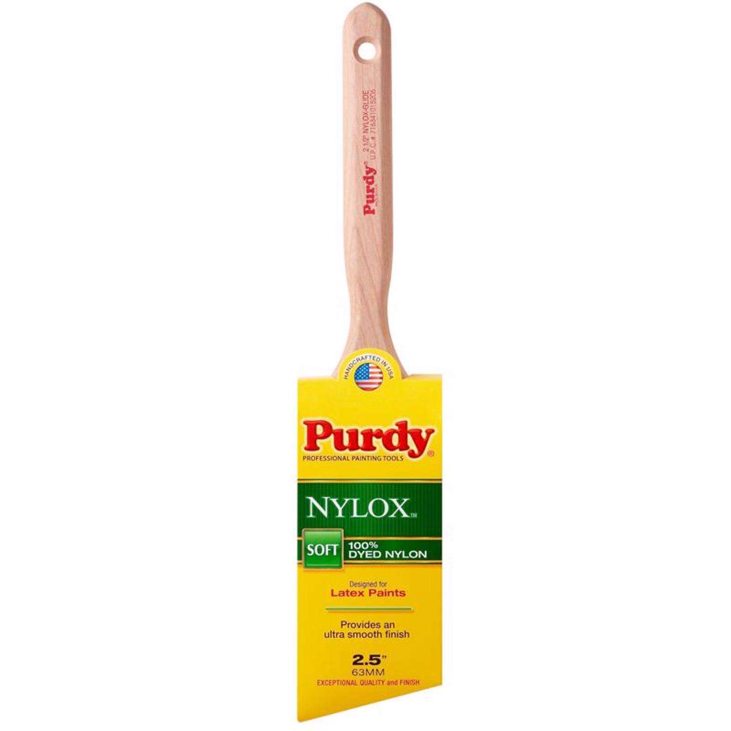 Purdy Nylox Glide 21/2 in. Soft Angle Trim Paint Brush Ace Hardware