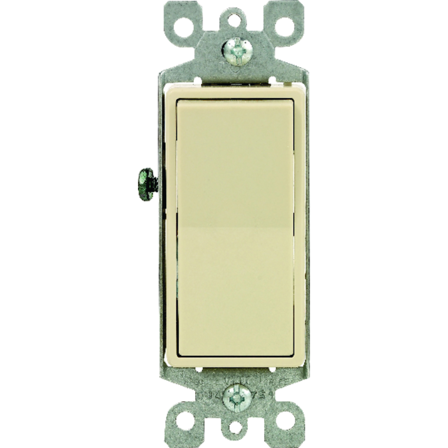 Leviton Decora 15 amps Single Pole Rocker AC Quiet Switch Ivory 1 pk ...