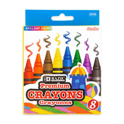 Bazic Products Jumbo Assorted Color Crayons 8 pk