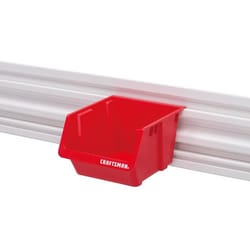 Craftsman VersaTrack Small Parts Bin Plastic Red