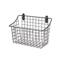 Spectrum Vintage Livingo 5.5 in. L X 10.3 in. W X 7.5 in. H Gray Cabinet Basket