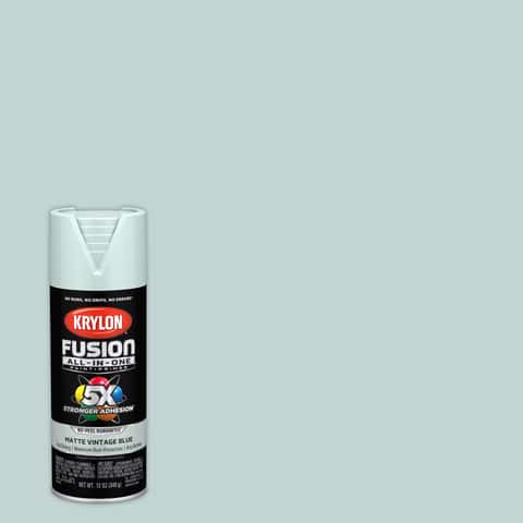 Krylon Fusion All-In-One Matte Vintage Blue Paint+Primer Spray Paint 12 oz  - Ace Hardware