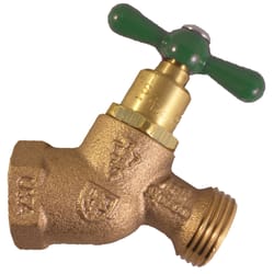 Arrowhead Brass 3/4 in. FIP X 3/4 in. MHT Anti-Siphon Brass No-Kink Hose Bibb